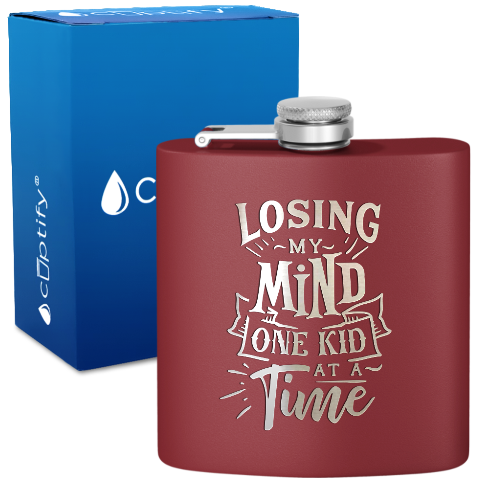 Losing My Mind 6 oz Stainless Steel Hip Flask