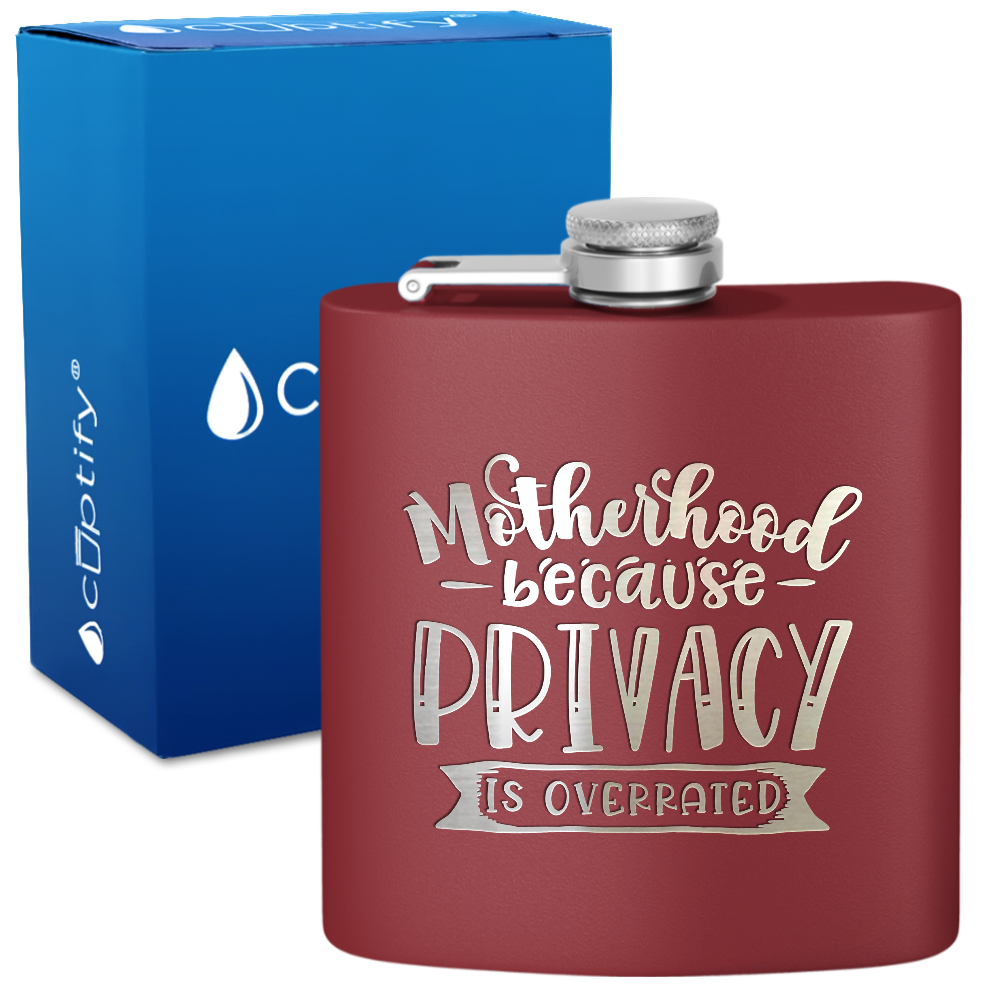 Motherhood 6 oz Stainless Steel Hip Flask