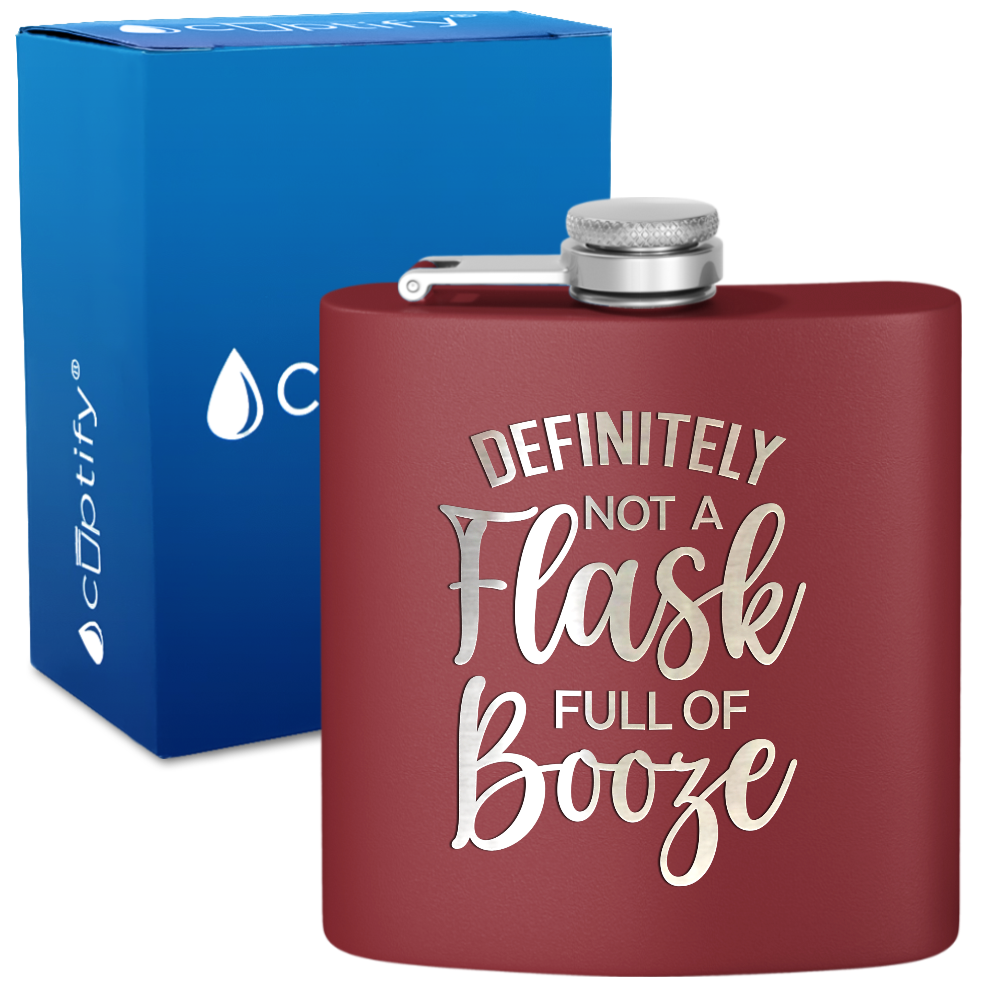 Definitely Not A Flask 6 oz Stainless Steel Hip Flask