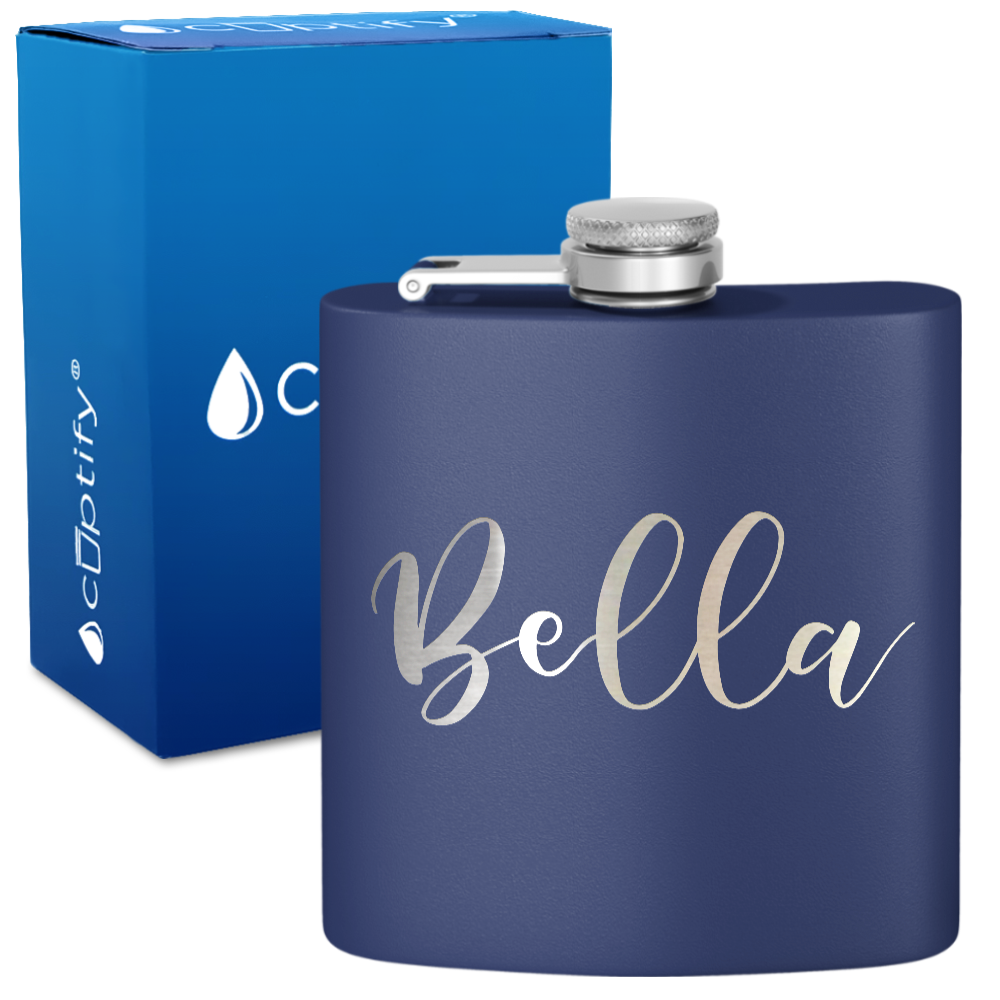 Personalized Bella Style 6oz Hip Flask
