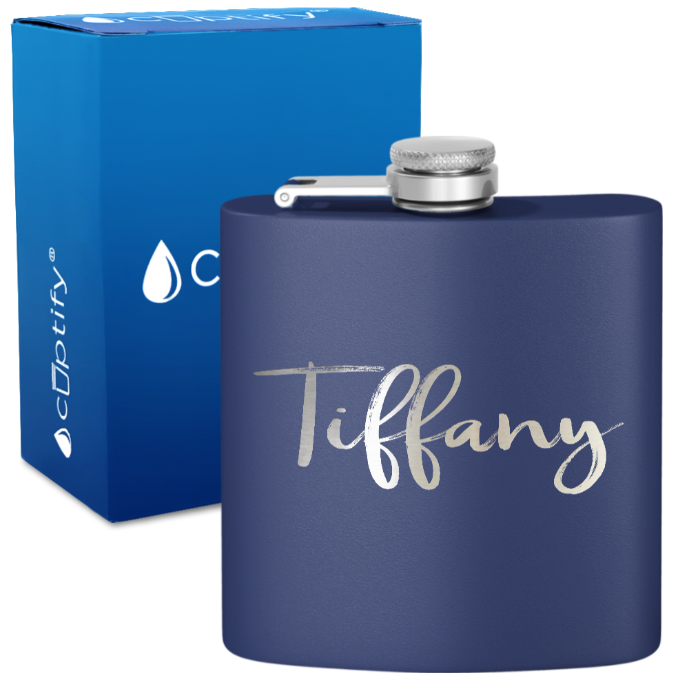 Personalized Tiffany Style 6oz Hip Flask