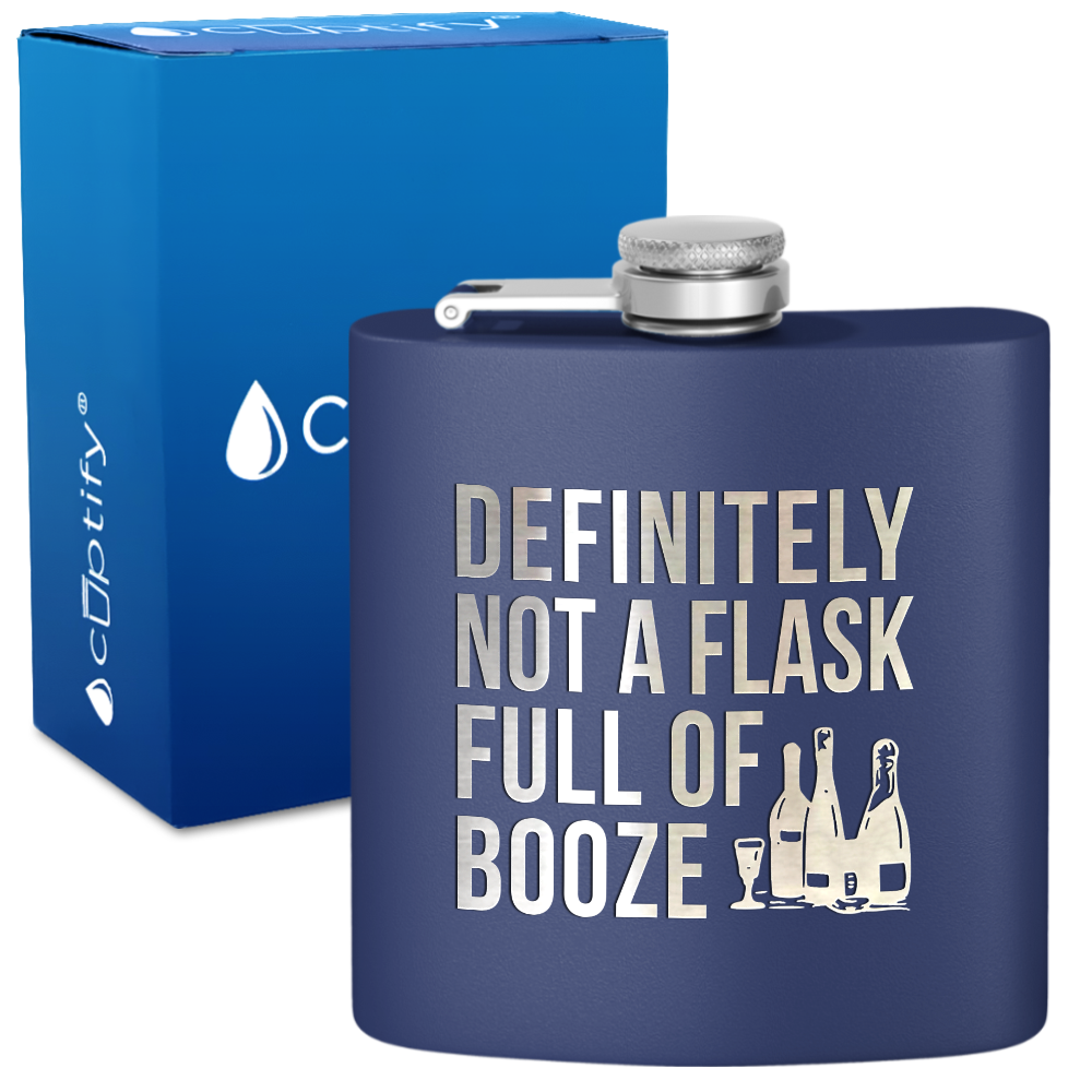 Definitely Not a Flask 6 oz Stainless Steel Hip Flask