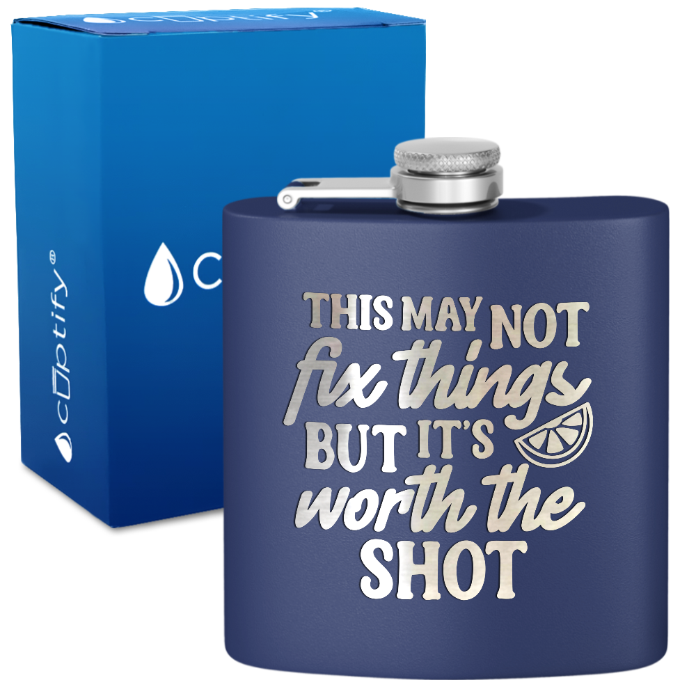 This May Not Fix Things 6 oz Stainless Steel Hip Flask