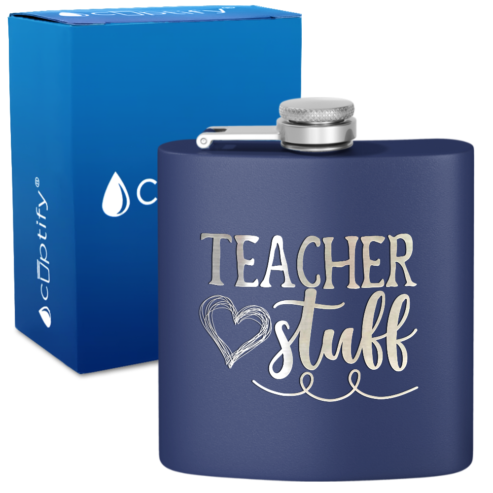 Teacher Stuff 6oz Stainless Steel Hip Flask