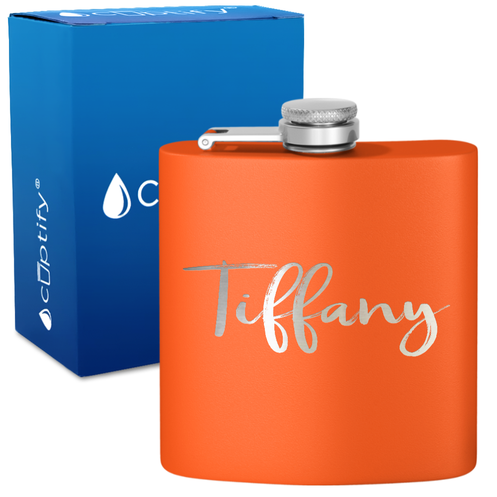 Personalized Tiffany Style 6oz Hip Flask