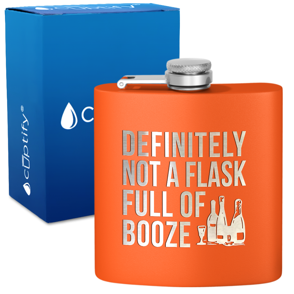 Definitely Not a Flask 6 oz Stainless Steel Hip Flask