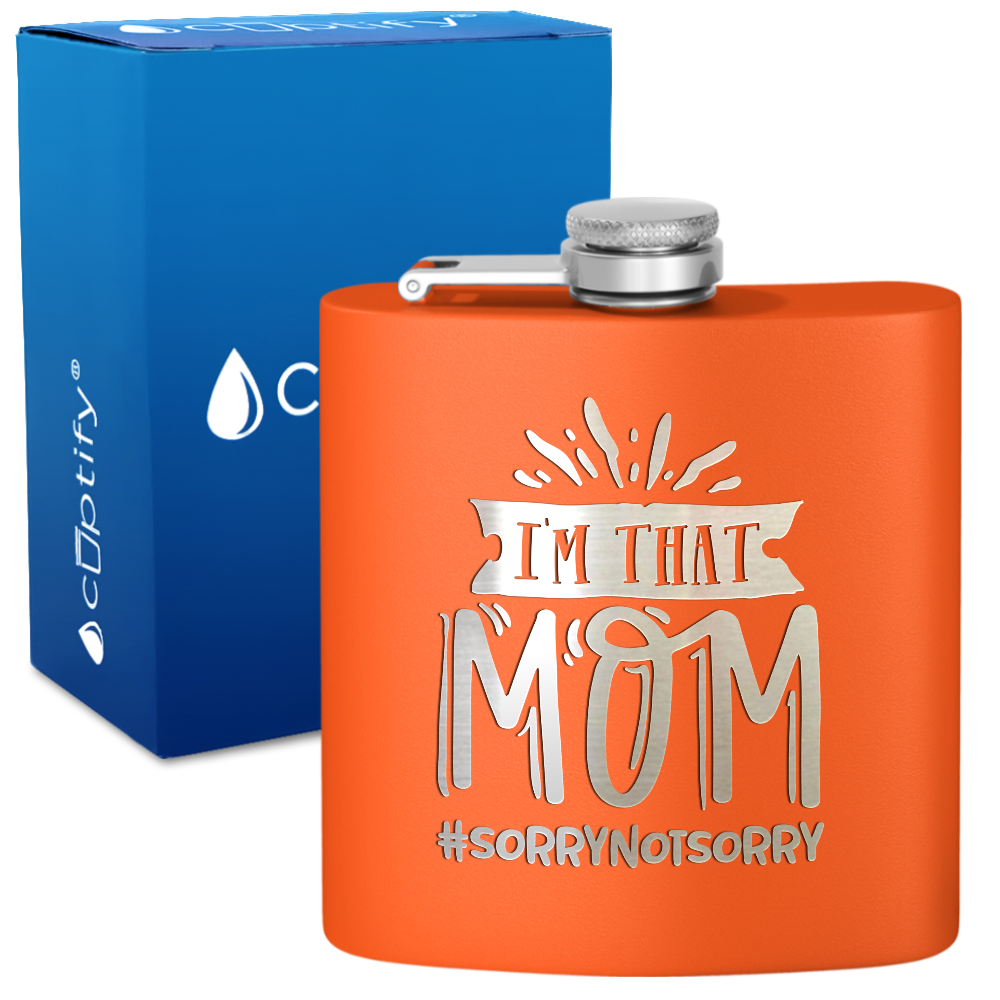 I'm That Mom 6 oz Stainless Steel Hip Flask