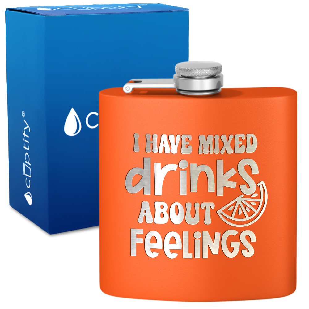 I Have Mixed Drinks 6 oz Stainless Steel Hip Flask