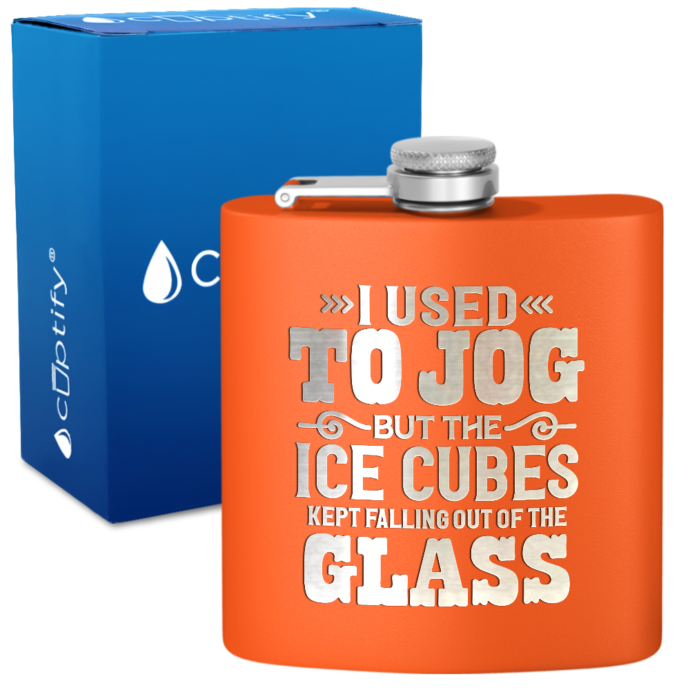 I Used To Jog 6 oz Stainless Steel Hip Flask