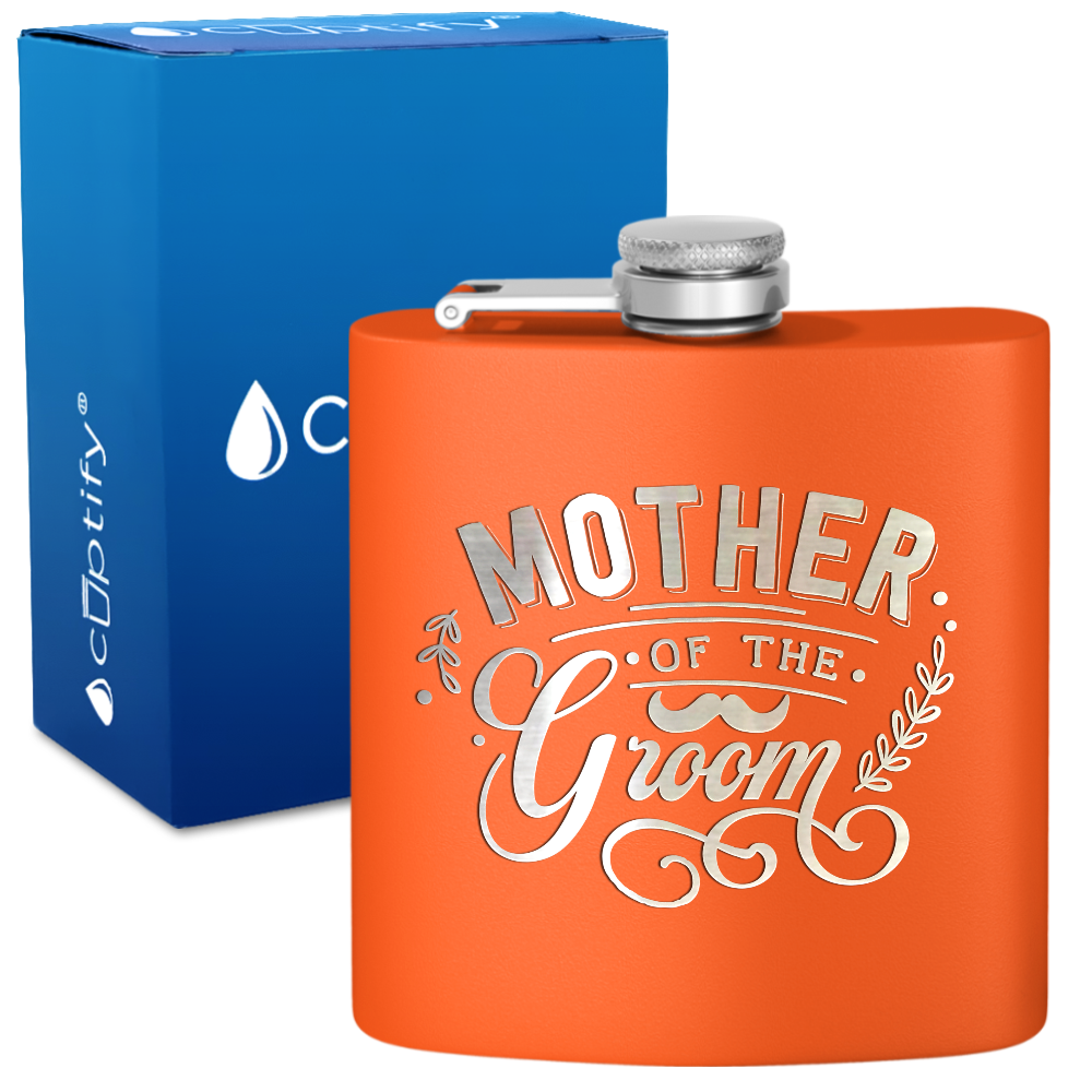 Mother of the Groom 6 oz Stainless Steel Hip Flask