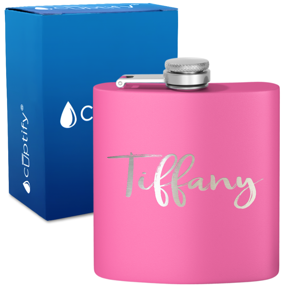 Personalized Tiffany Style 6oz Hip Flask