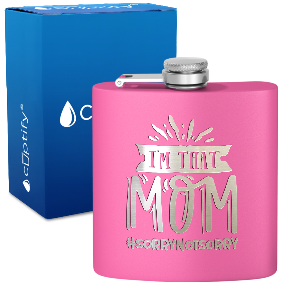 I'm That Mom 6 oz Stainless Steel Hip Flask