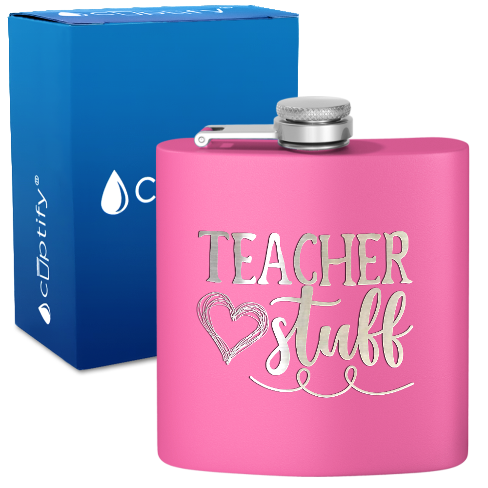 Teacher Stuff 6oz Stainless Steel Hip Flask