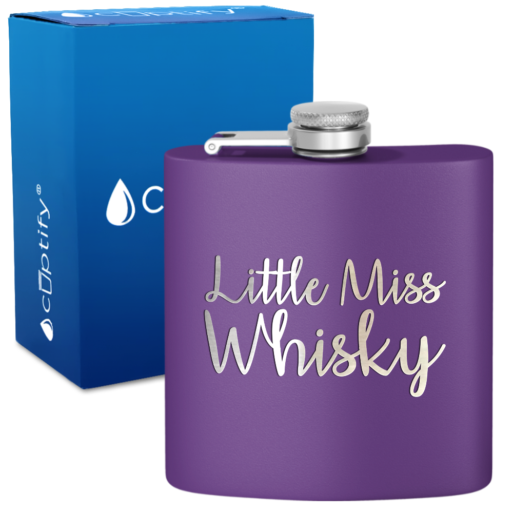 Little Miss Whisky 6 oz Stainless Steel Hip Flask