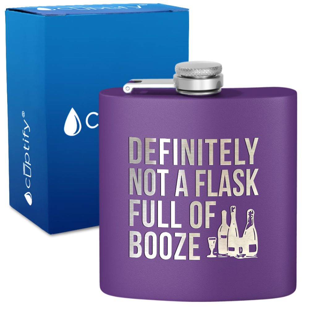 Definitely Not a Flask 6 oz Stainless Steel Hip Flask