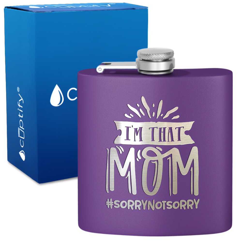 I'm That Mom 6 oz Stainless Steel Hip Flask