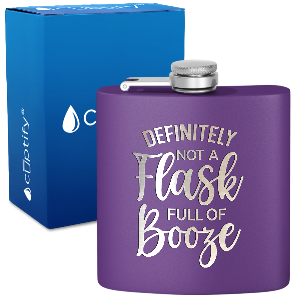 Definitely Not A Flask 6 oz Stainless Steel Hip Flask