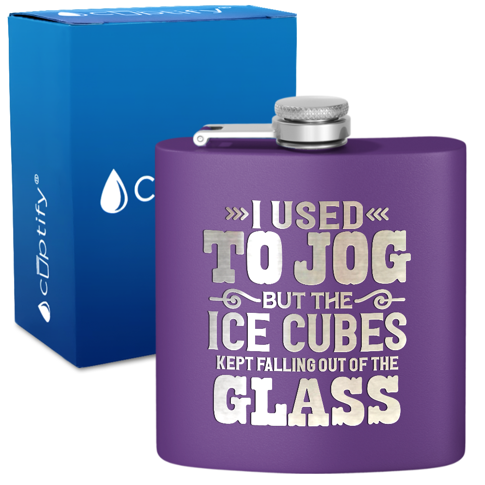 I Used To Jog 6 oz Stainless Steel Hip Flask