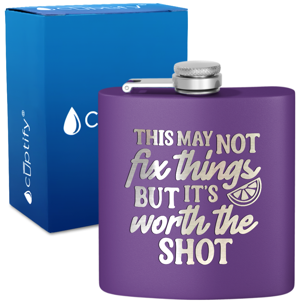 This May Not Fix Things 6 oz Stainless Steel Hip Flask