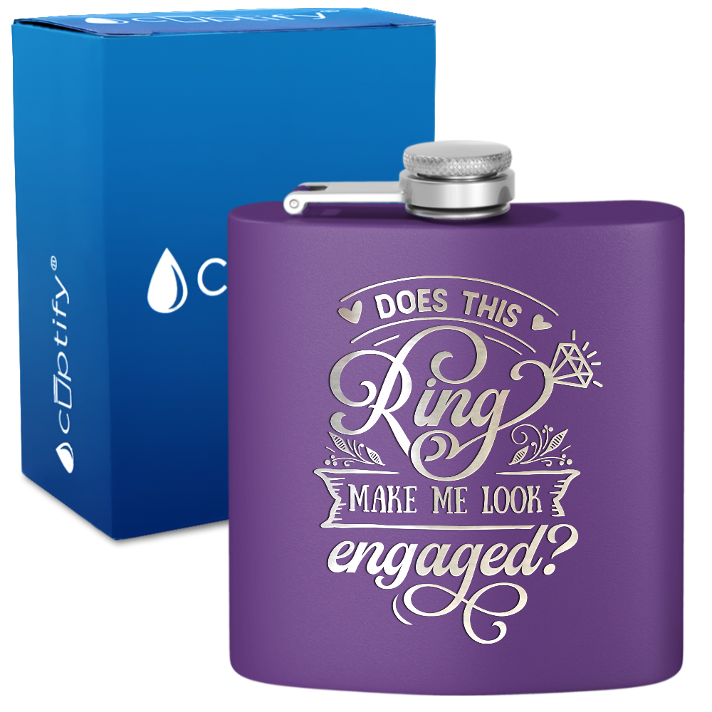 Does This Ring 6 oz Stainless Steel Hip Flask