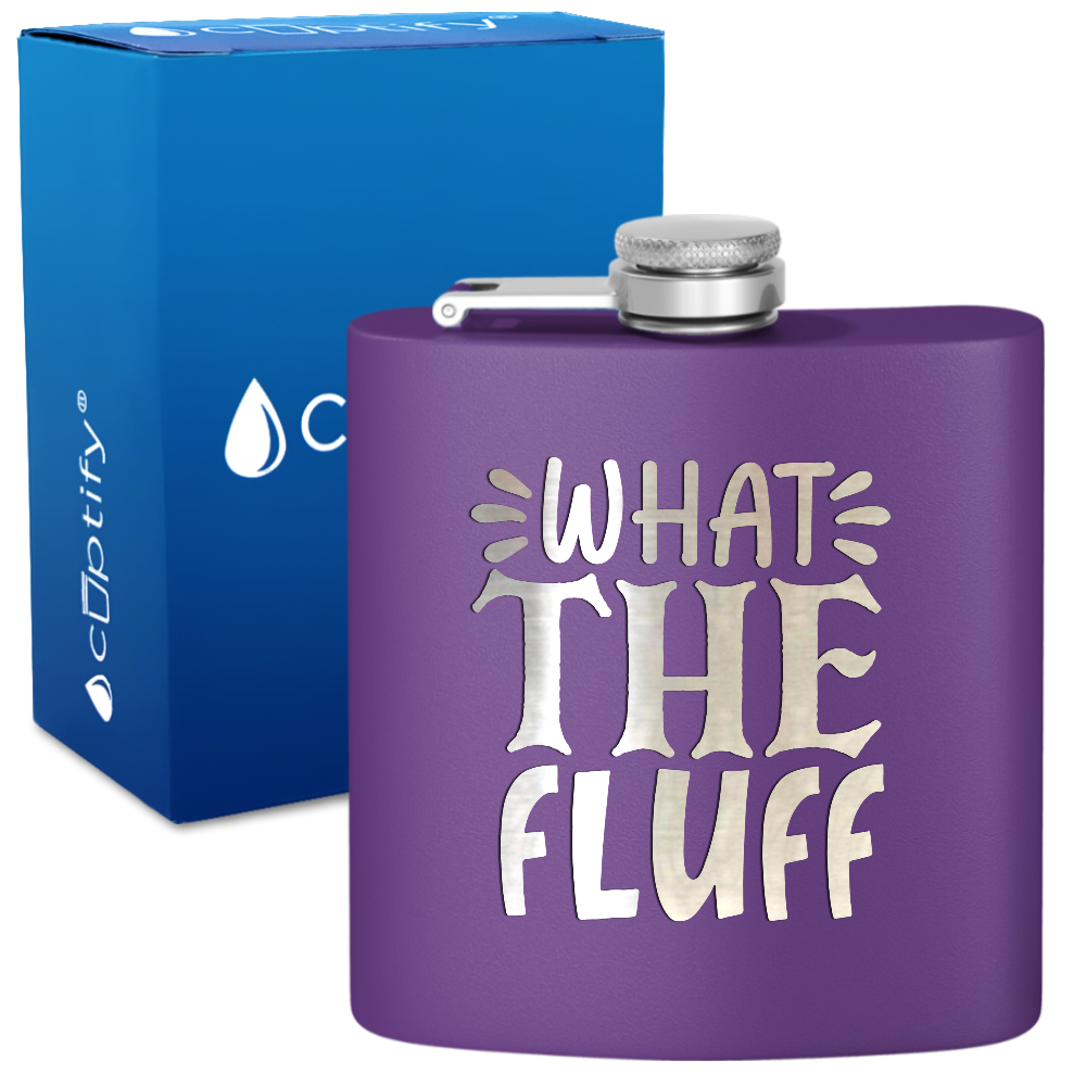 What The Fluff 6oz Stainless Steel Hip Flask