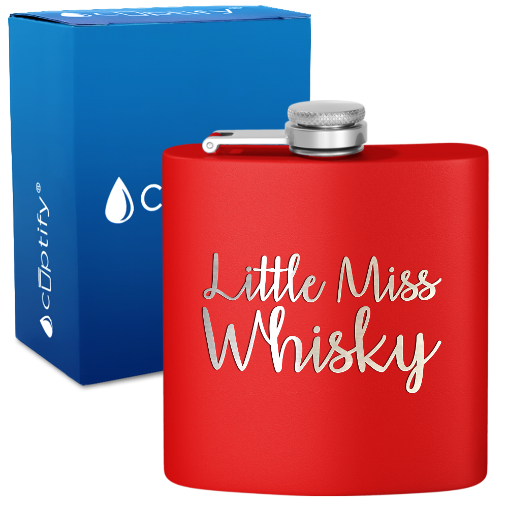 Little Miss Whisky 6 oz Stainless Steel Hip Flask