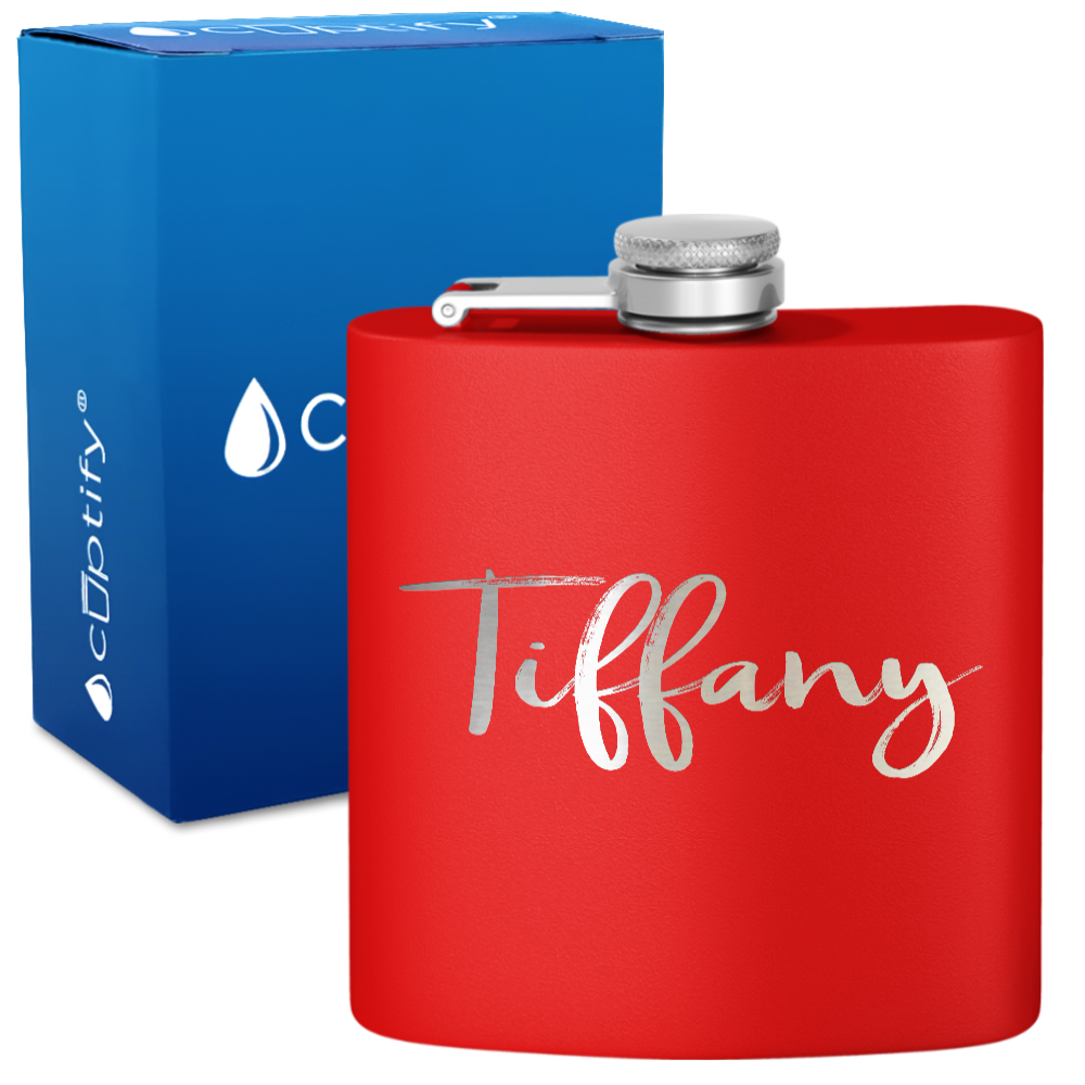 Personalized Tiffany Style 6oz Hip Flask