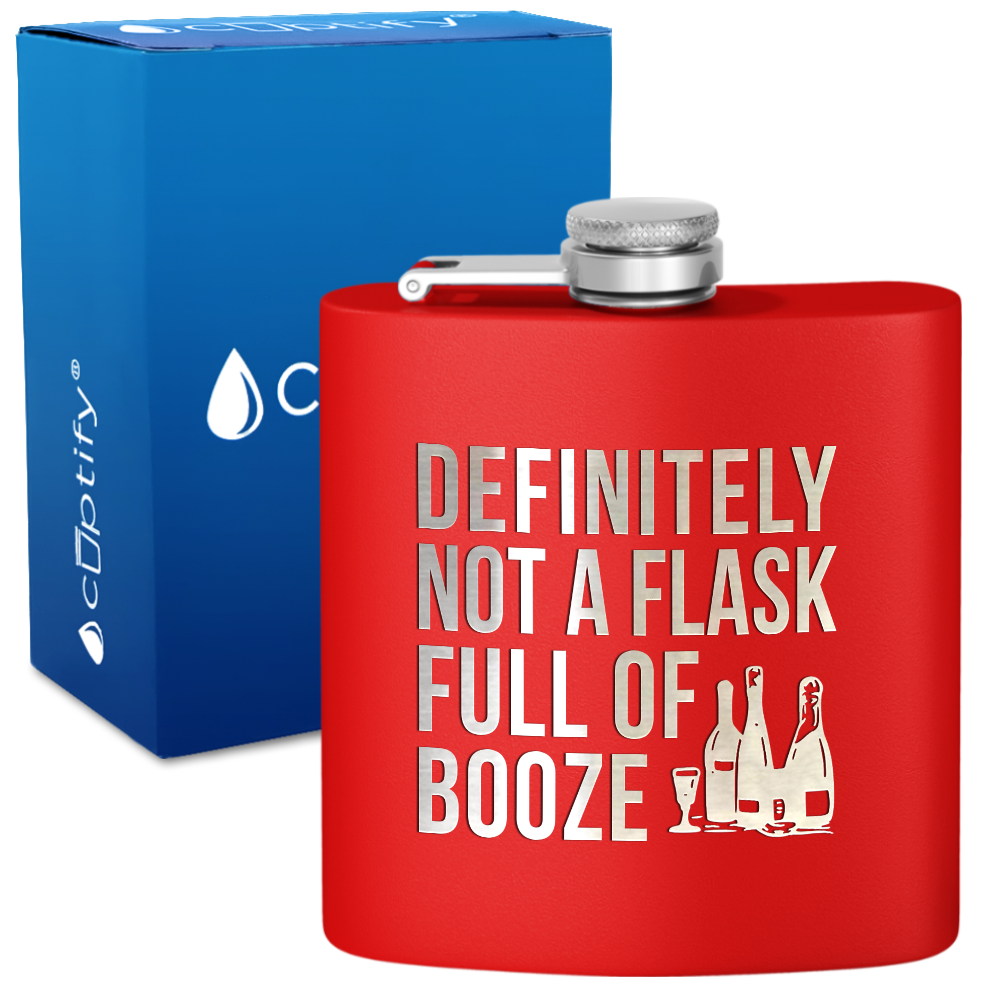 Definitely Not a Flask 6 oz Stainless Steel Hip Flask