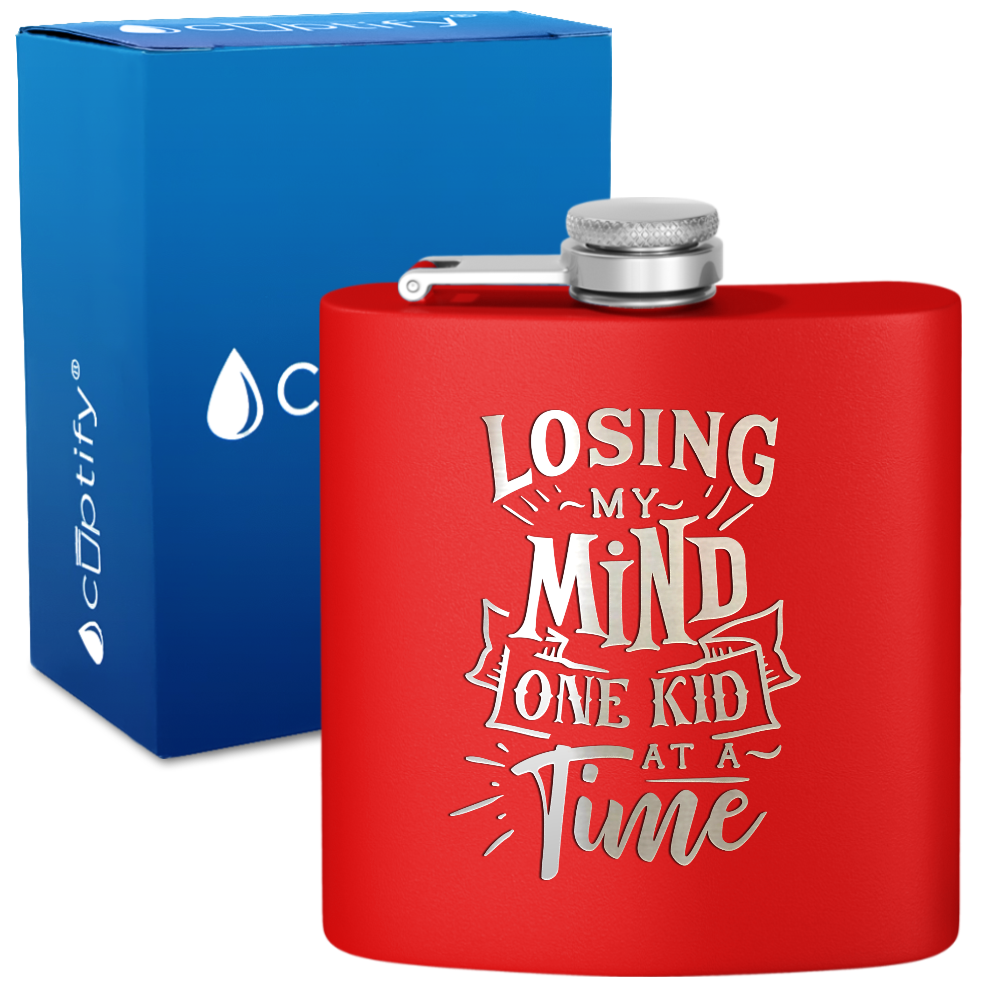 Losing My Mind 6 oz Stainless Steel Hip Flask