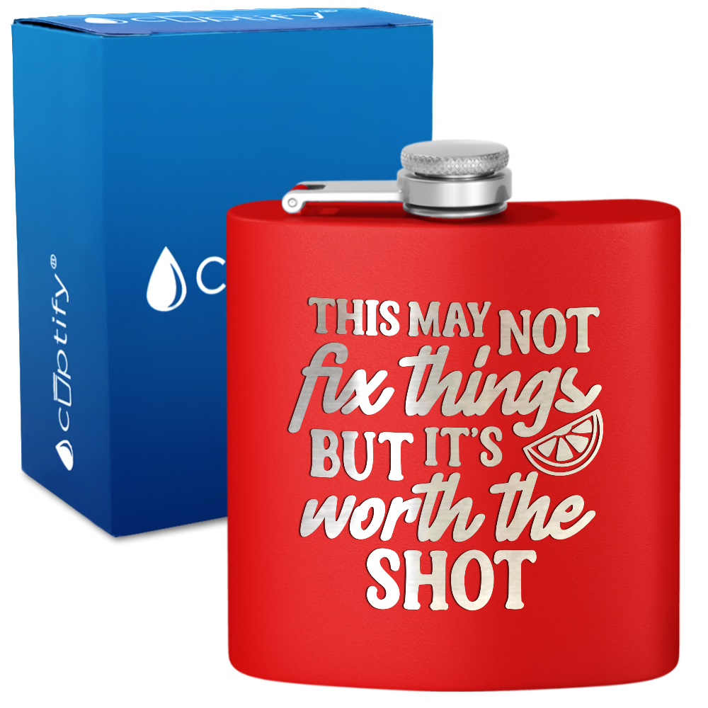 This May Not Fix Things 6 oz Stainless Steel Hip Flask
