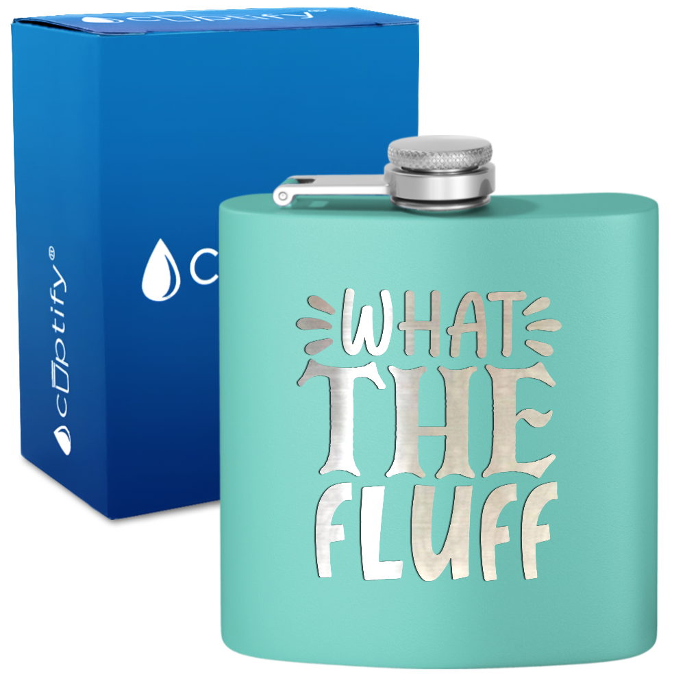 What The Fluff 6oz Stainless Steel Hip Flask
