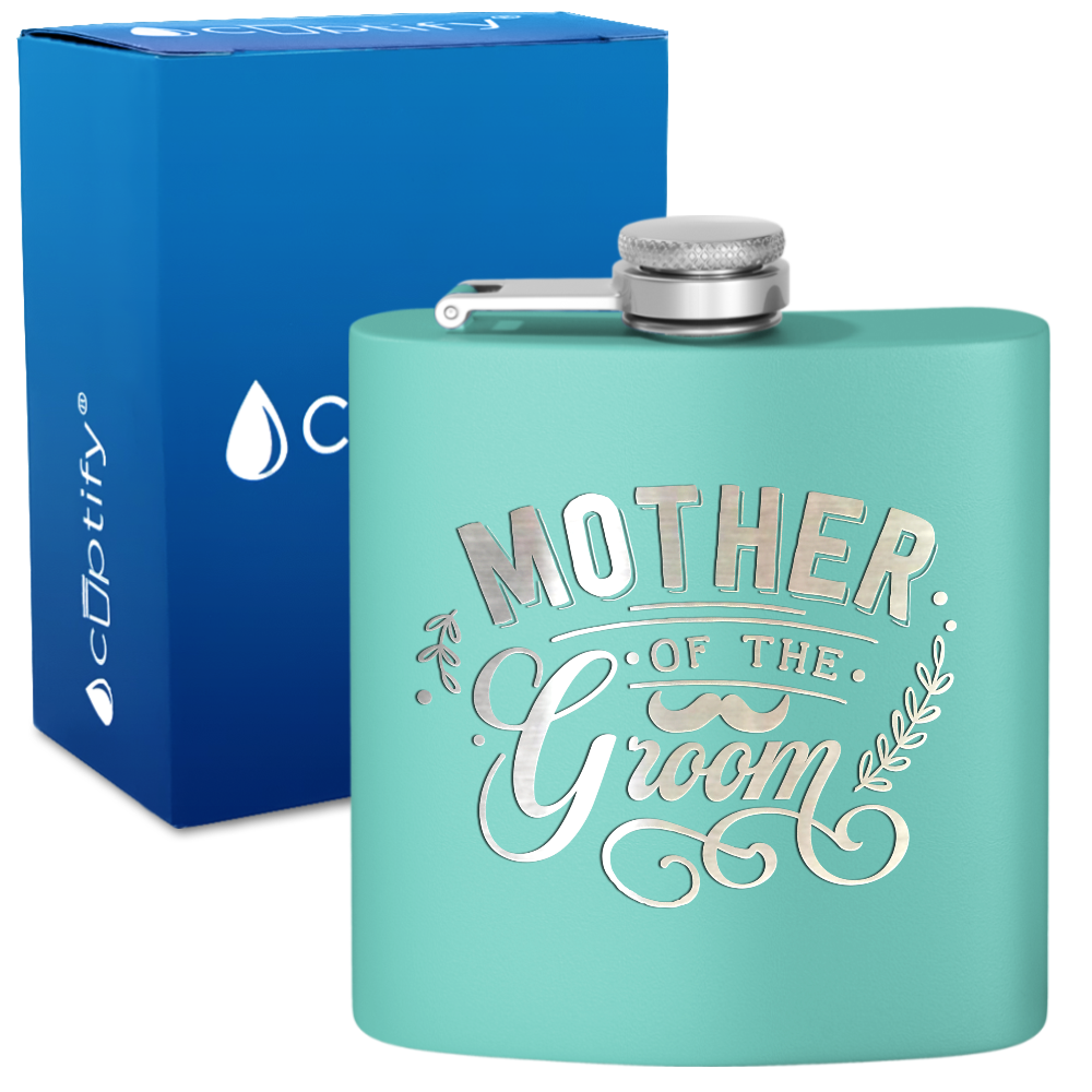 Mother of the Groom 6 oz Stainless Steel Hip Flask