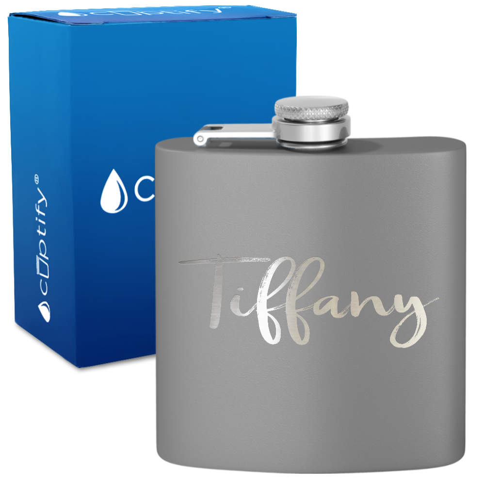 Personalized Tiffany Style 6oz Hip Flask