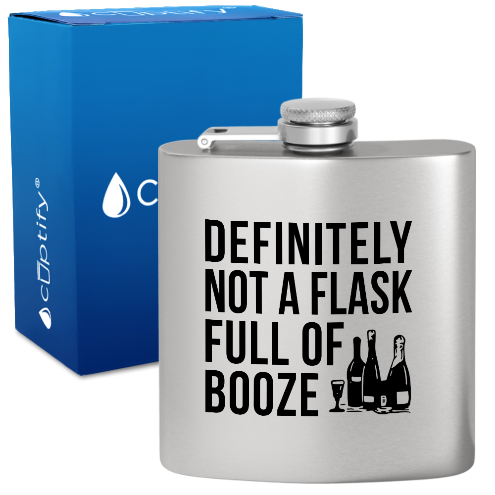 Definitely Not a Flask 6 oz Stainless Steel Hip Flask