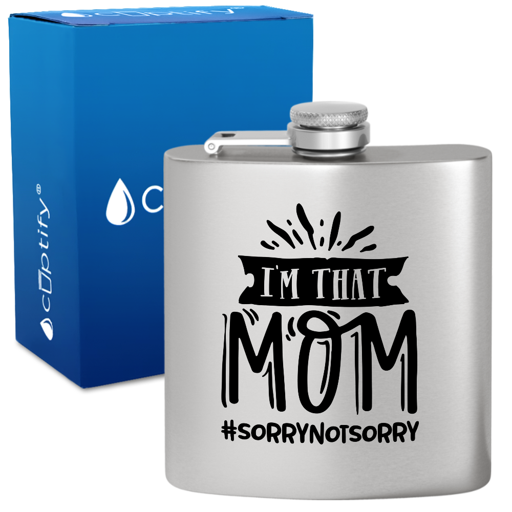 I'm That Mom 6 oz Stainless Steel Hip Flask