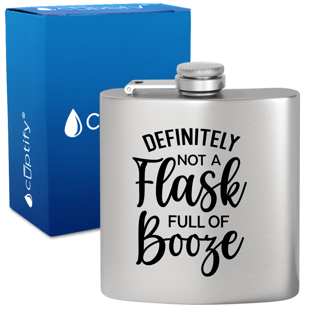 Definitely Not A Flask 6 oz Stainless Steel Hip Flask