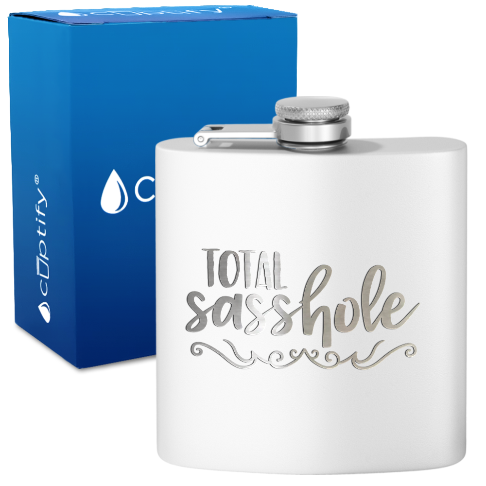 Total Sasshole 6 oz Stainless Steel Hip Flask