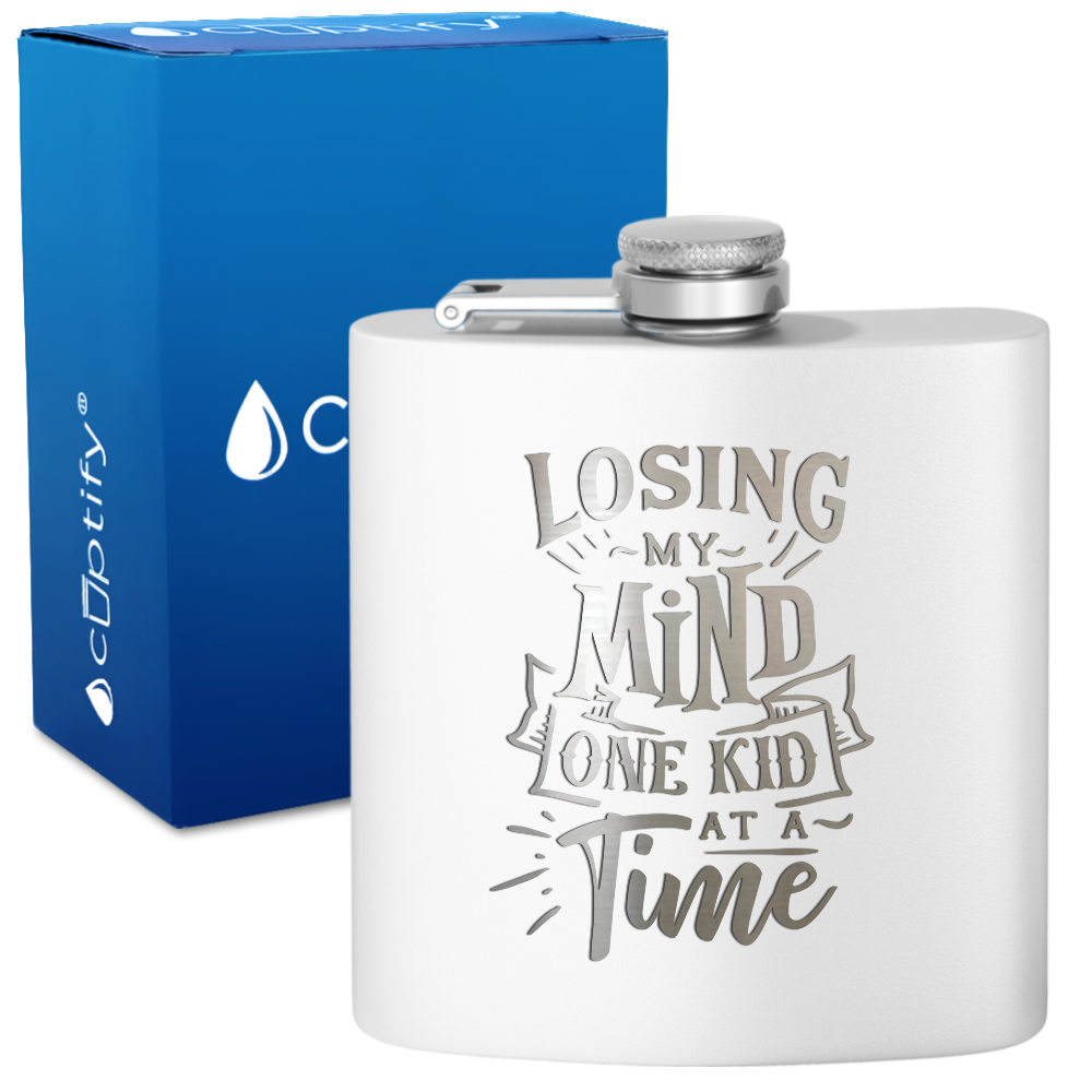 Losing My Mind 6 oz Stainless Steel Hip Flask
