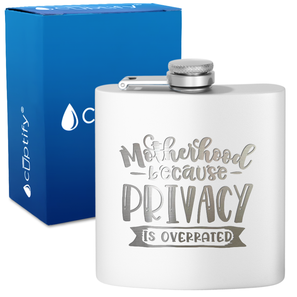 Motherhood 6 oz Stainless Steel Hip Flask