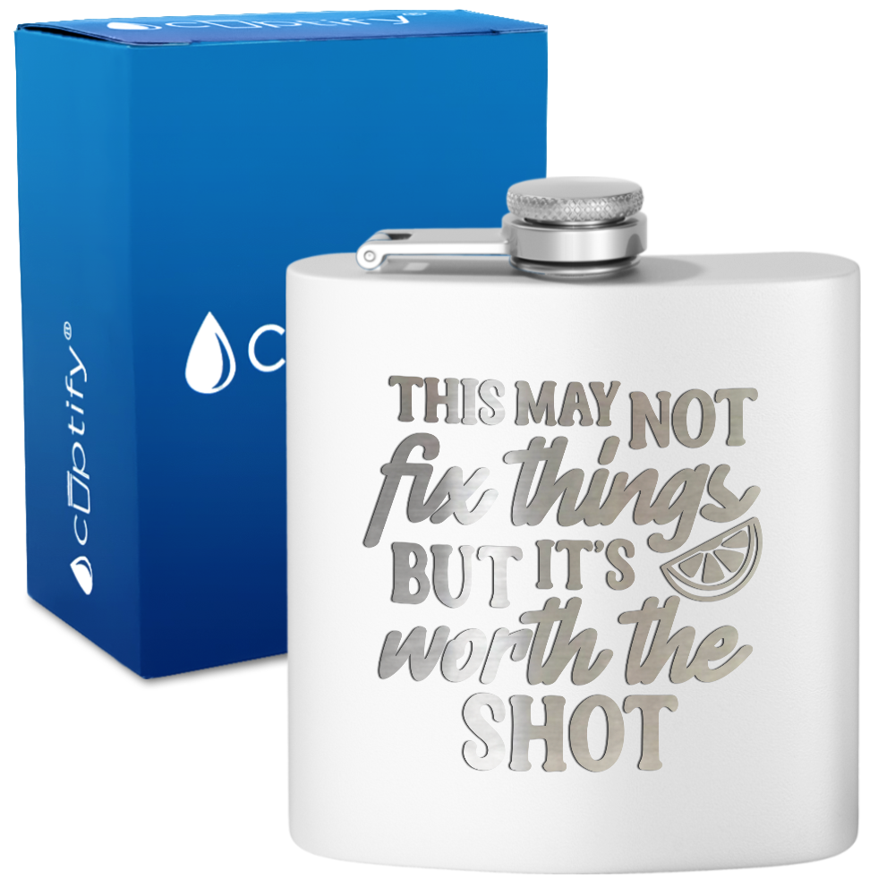 This May Not Fix Things 6 oz Stainless Steel Hip Flask