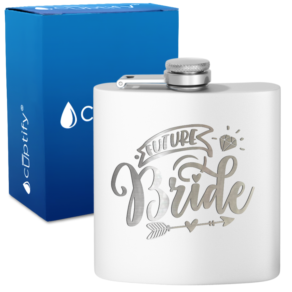Future Bride 6 oz Stainless Steel Hip Flask