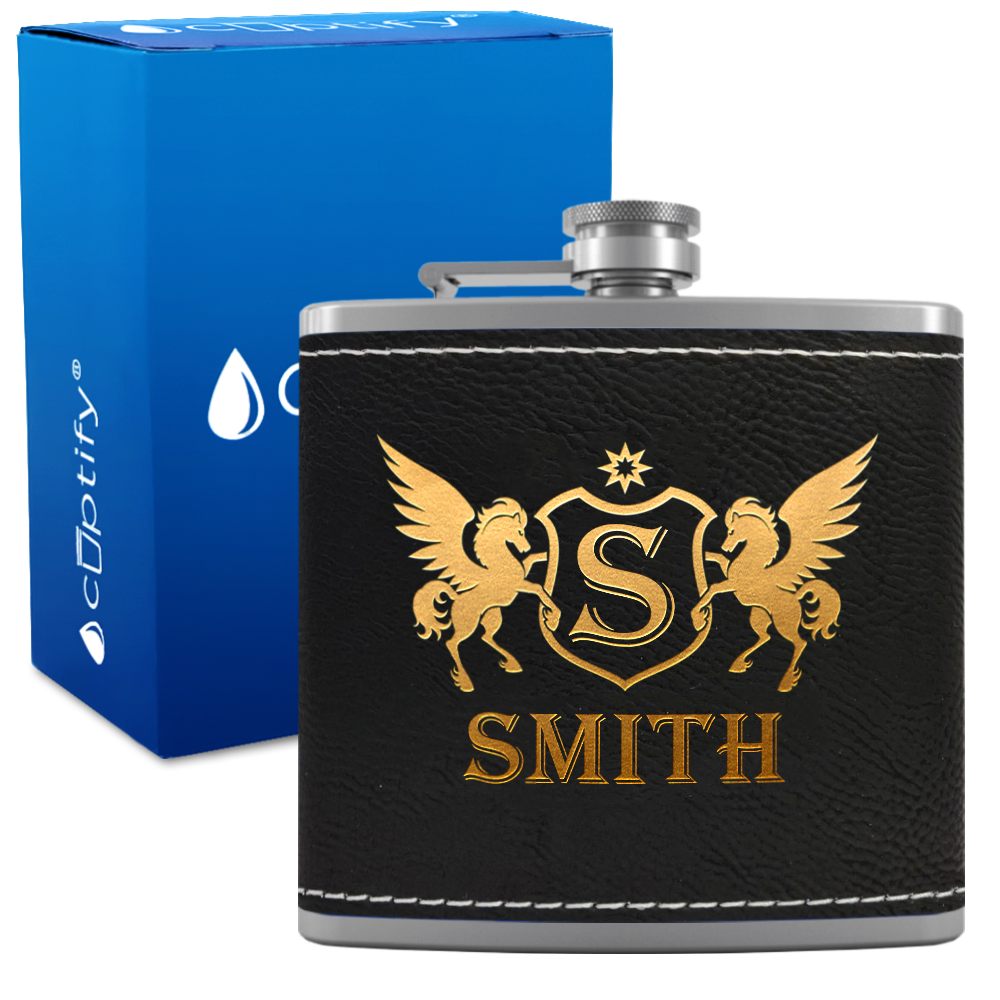 Personalized Pegasus 6oz Hip Flask