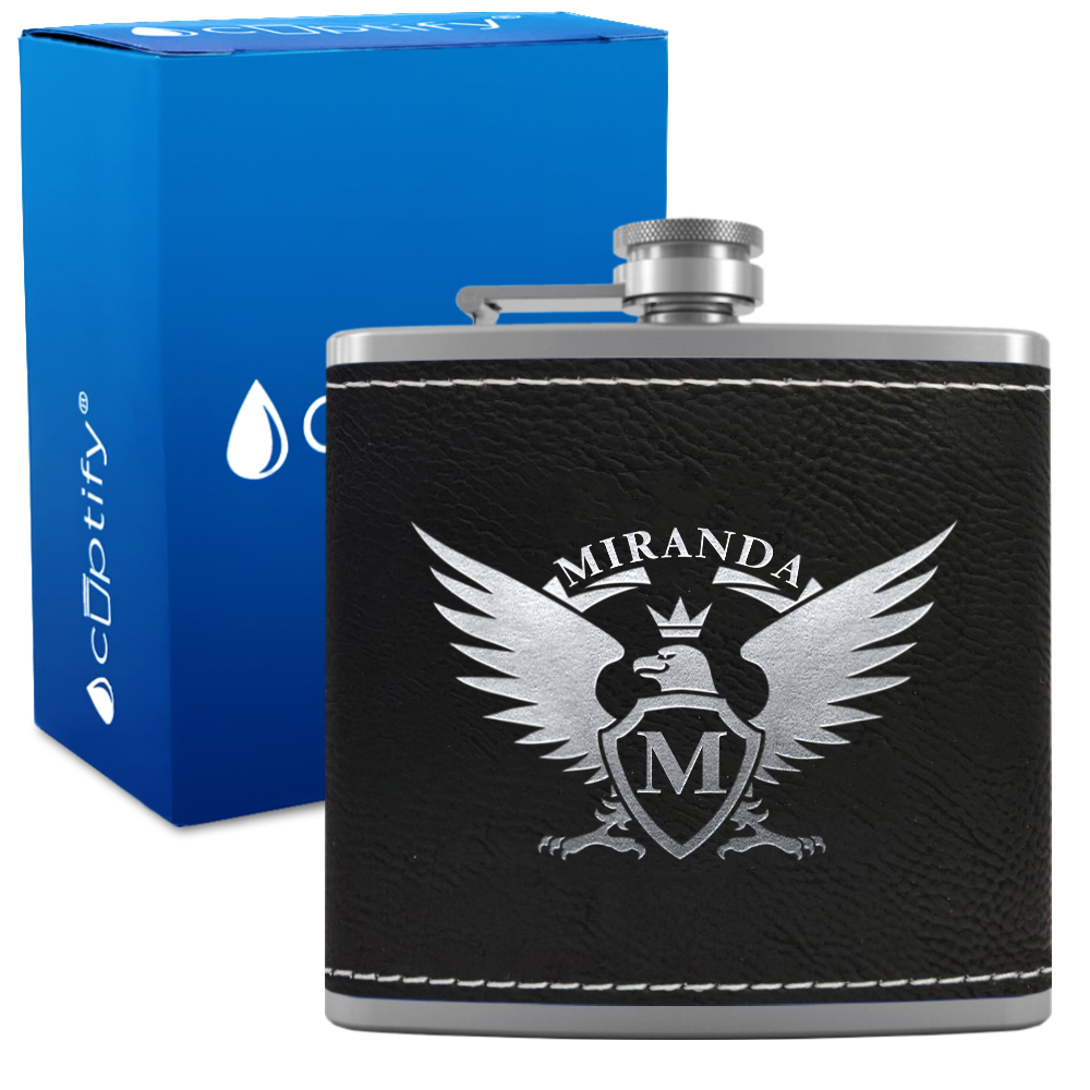 Personalized Eagle 6oz Hip Flask