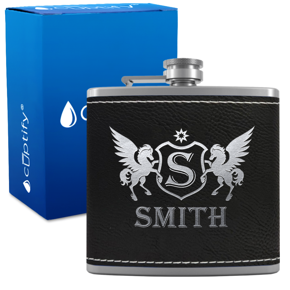 Personalized Pegasus 6oz Hip Flask