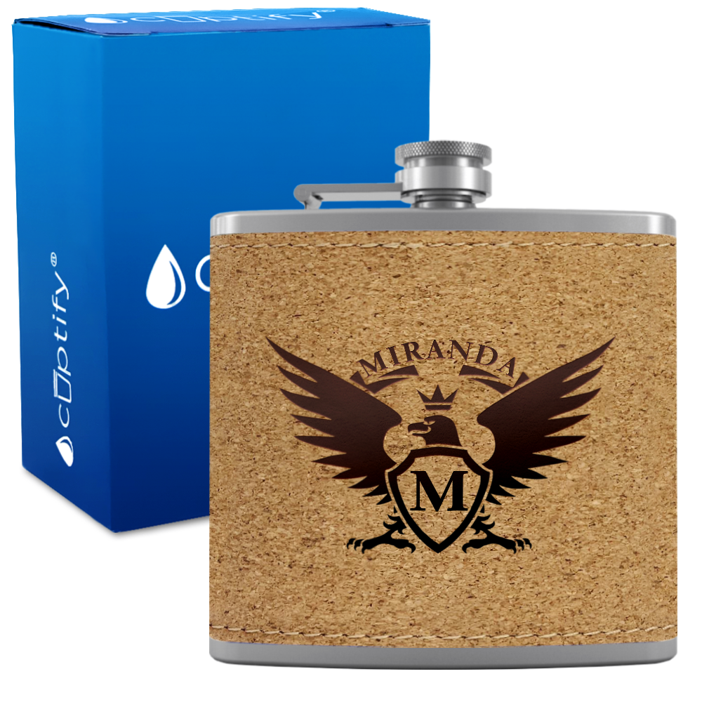 Personalized Eagle 6oz Hip Flask