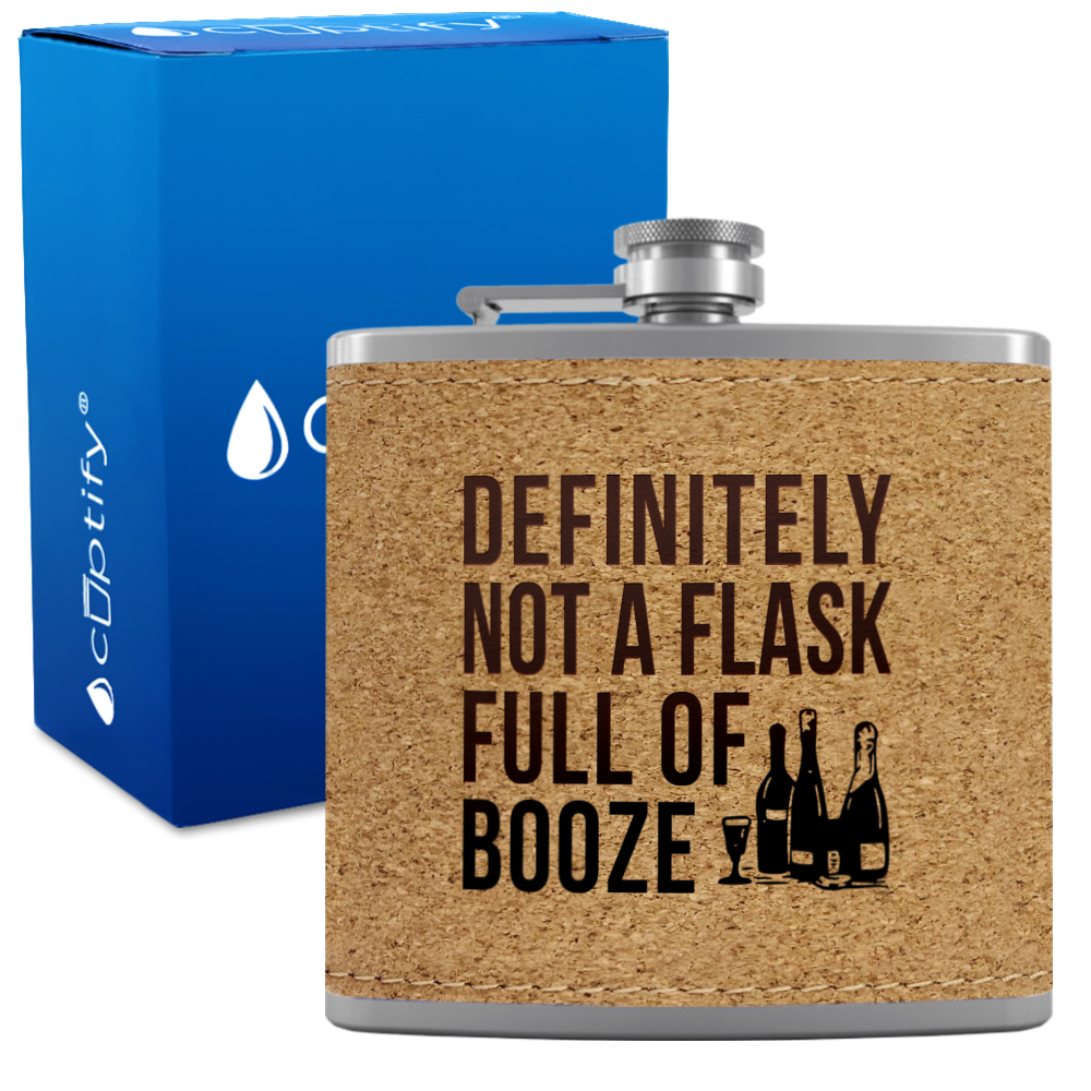 Definitely Not a Flask 6 oz Stainless Steel Leather Hip Flask