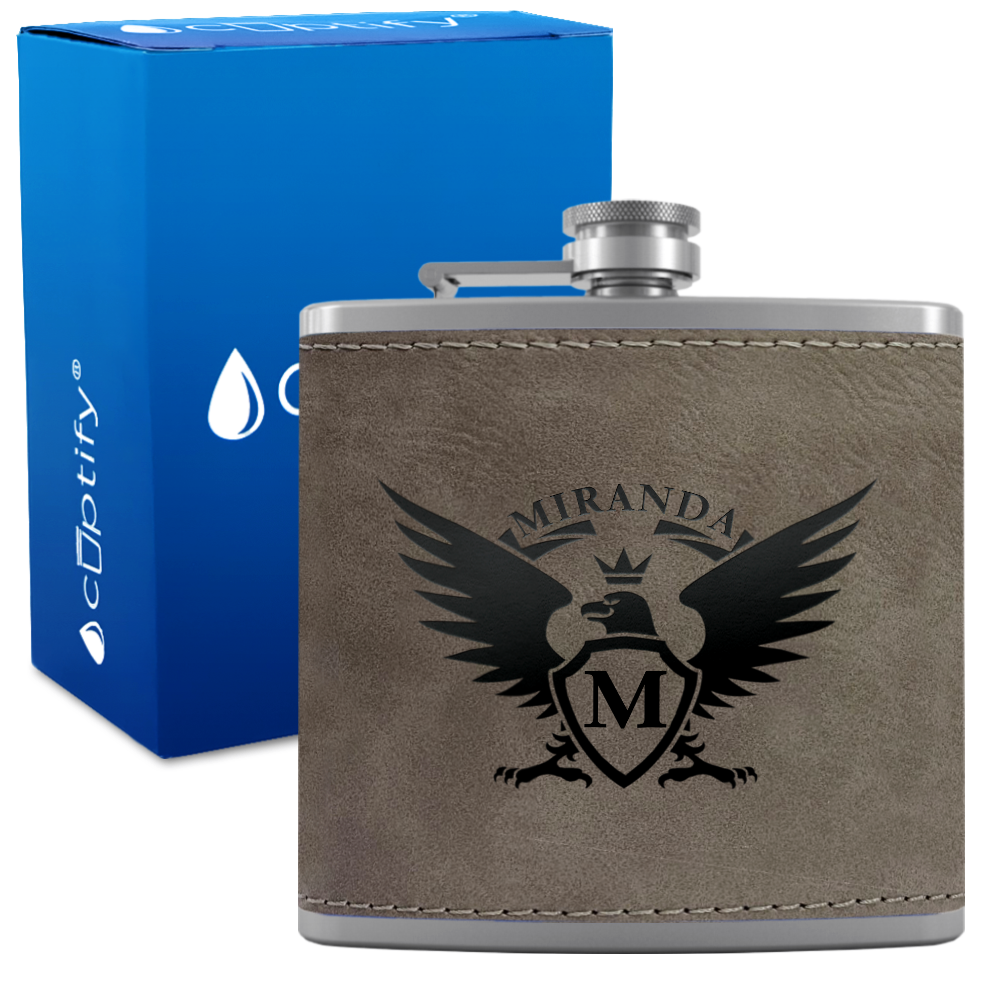 Personalized Eagle 6oz Hip Flask