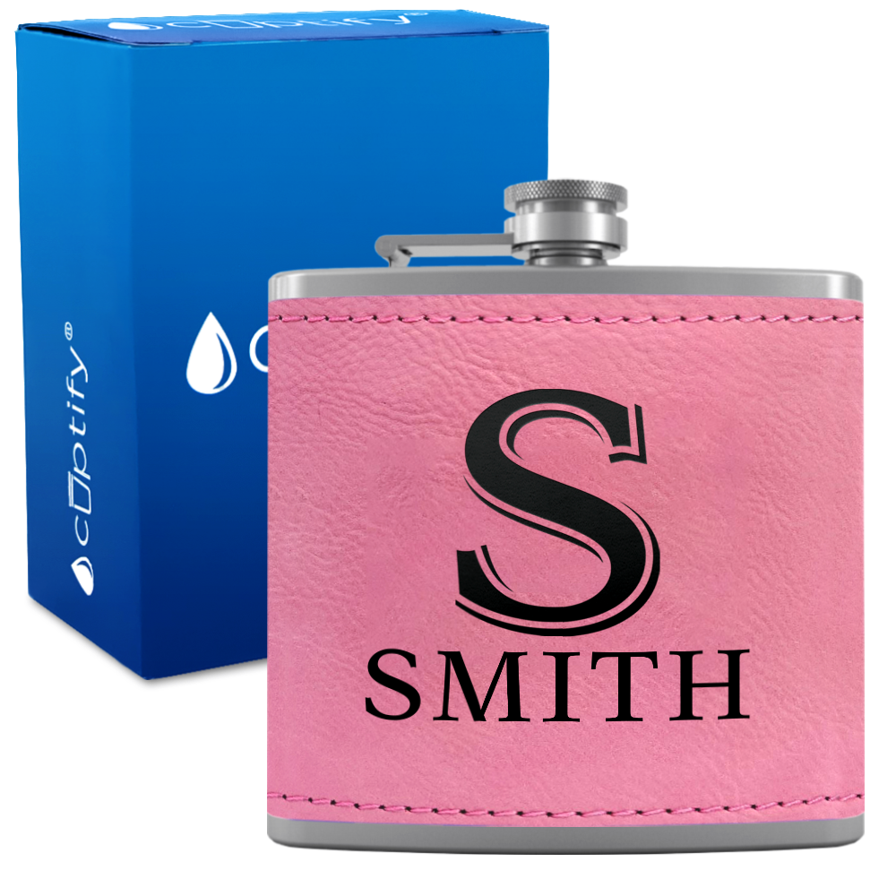 Personalized Monogram Initial and Name 6oz Hip Flask