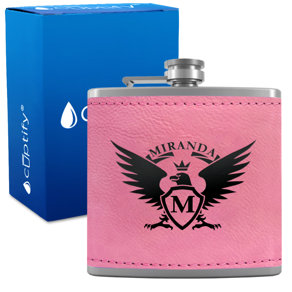 Personalized Eagle 6oz Hip Flask