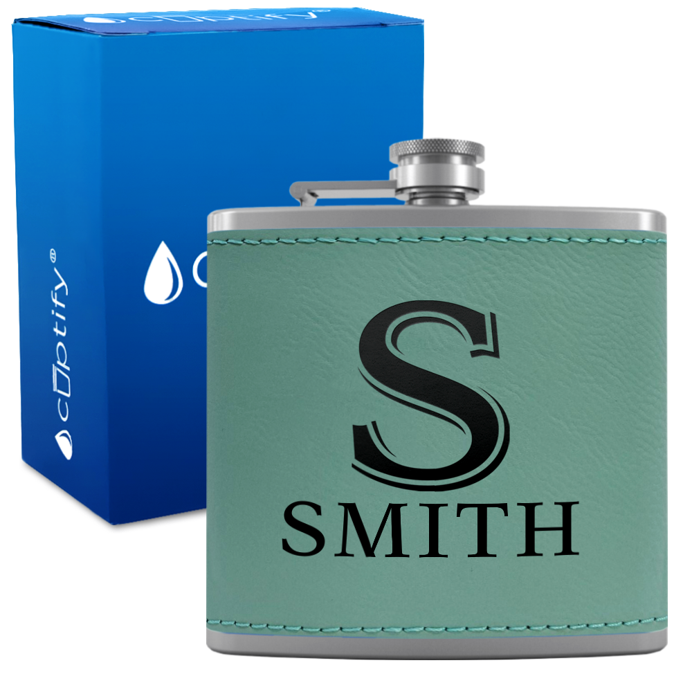 Personalized Monogram Initial and Name 6oz Hip Flask